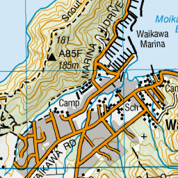 Map Of Picton Nz Picton, Marlborough - Nz Topo Map